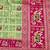 Light green zari woven patola silk blend saree with blouse piece