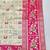 Cream zari woven patola silk blend saree with blouse piece