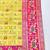 Gold zari woven patola silk blend saree with blouse piece