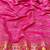 Gold zari woven patola silk blend saree with blouse piece