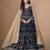  BLUE ZARI WORK GEORGETTE GOWN 