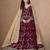 MAROON ZARI WORK GEORGETTE GOWN 