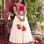 red colour Embroidered Vichitra Lehenga Choli with Koti Set