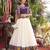 purple colour Embroidered Vichitra Lehenga Choli with Koti Set