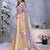 Elegant printed ready to wear linen shimmer saree with designer blouse