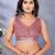 pink colour Elegant printed ready to wear linen shimmer saree with designer blouse