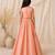 Peach embroidered organic cotton lehenga set