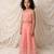 Pink embroidered organic cotton co ord set