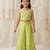 Lime green embroidered organic cotton co ord set