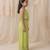 Lime green embroidered organic cotton co ord set