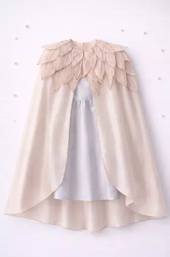 White pink hand woven pure tissue dress