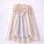White pink hand woven pure tissue dress