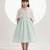 Mint green hand woven chanderi dress