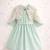 Mint green hand woven chanderi dress