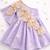 Lilac hand woven pure tissue dress