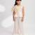 Ivory hand woven pure tissue co ord set