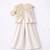 Ivory hand woven pure tissue co ord set