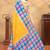 yellow colour Linen cotton ready to wear saree with unstitched blouse