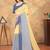 cream colour Linen cotton ready to wear saree with unstitched blouse