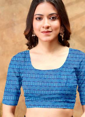 Linen cotton ready to wear saree with unstitched blouse 4