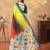 multicolor Linen cotton ready to wear saree with unstitched blouse