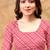 pink colour Linen cotton ready to wear saree with unstitched blouse