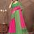 pink colour Linen cotton ready to wear saree with unstitched blouse