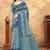 Linen cotton ready to wear saree with unstitched blouse