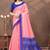 pink colour Linen cotton ready to wear saree with unstitched blouse