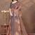 brown colour Linen cotton ready to wear saree with unstitched blouse
