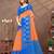 Linen cotton ready to wear saree with unstitched blouse
