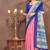 pink colour Linen cotton ready to wear saree with unstitched blouse