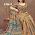 gold colour Linen cotton ready to wear saree with unstitched blouse