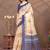 peach colour Linen cotton ready to wear saree with unstitched blouse
