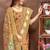beige colour Linen cotton ready to wear saree with unstitched blouse