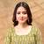 gold colour Linen cotton ready to wear saree with unstitched blouse