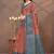 beige colour Linen cotton ready to wear saree with unstitched blouse