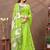 Linen cotton ready to wear saree with unstitched blouse