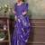 Linen cotton ready to wear saree with unstitched blouse