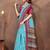 Linen cotton ready to wear saree with unstitched blouse