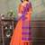Linen cotton ready to wear saree with unstitched blouse