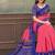 pink colour Linen cotton ready to wear saree with unstitched blouse