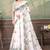 white colour Linen cotton ready to wear saree with unstitched blouse