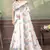 white colour Linen cotton Easy to wear saree with unstitched blouse