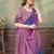 Linen cotton ready to wear saree with unstitched blouse