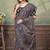 Linen cotton ready to wear saree with unstitched blouse