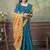 Linen cotton ready to wear saree with unstitched blouse