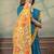 Linen cotton ready to wear saree with unstitched blouse