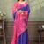 Linen cotton ready to wear saree with unstitched blouse