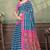 Linen cotton ready to wear saree with unstitched blouse
